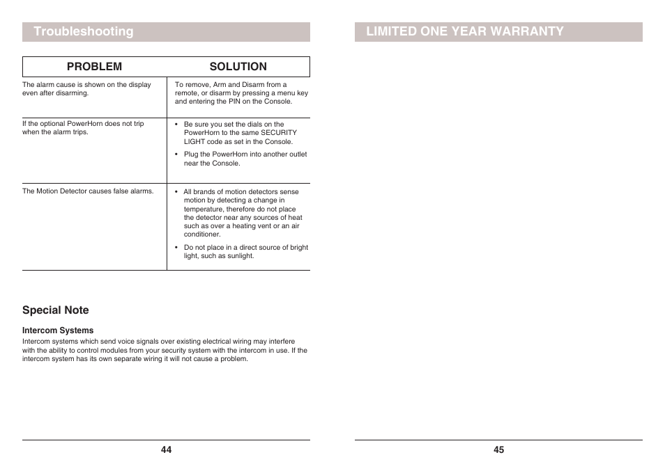 Troubleshooting limited one year warranty | X10 Wireless Technology SC1200 User Manual | Page 23 / 27
