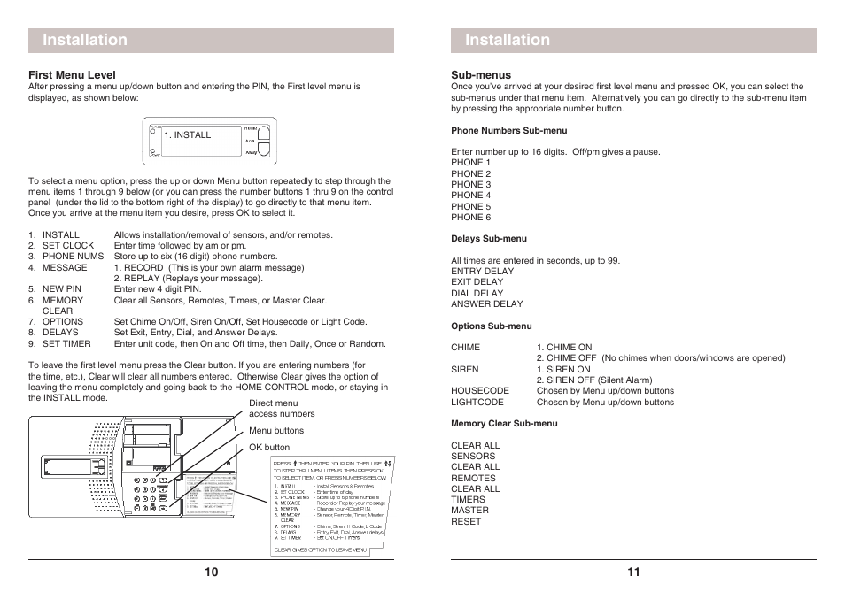 Installation | X10 Wireless Technology SC1200 User Manual | Page 6 / 27