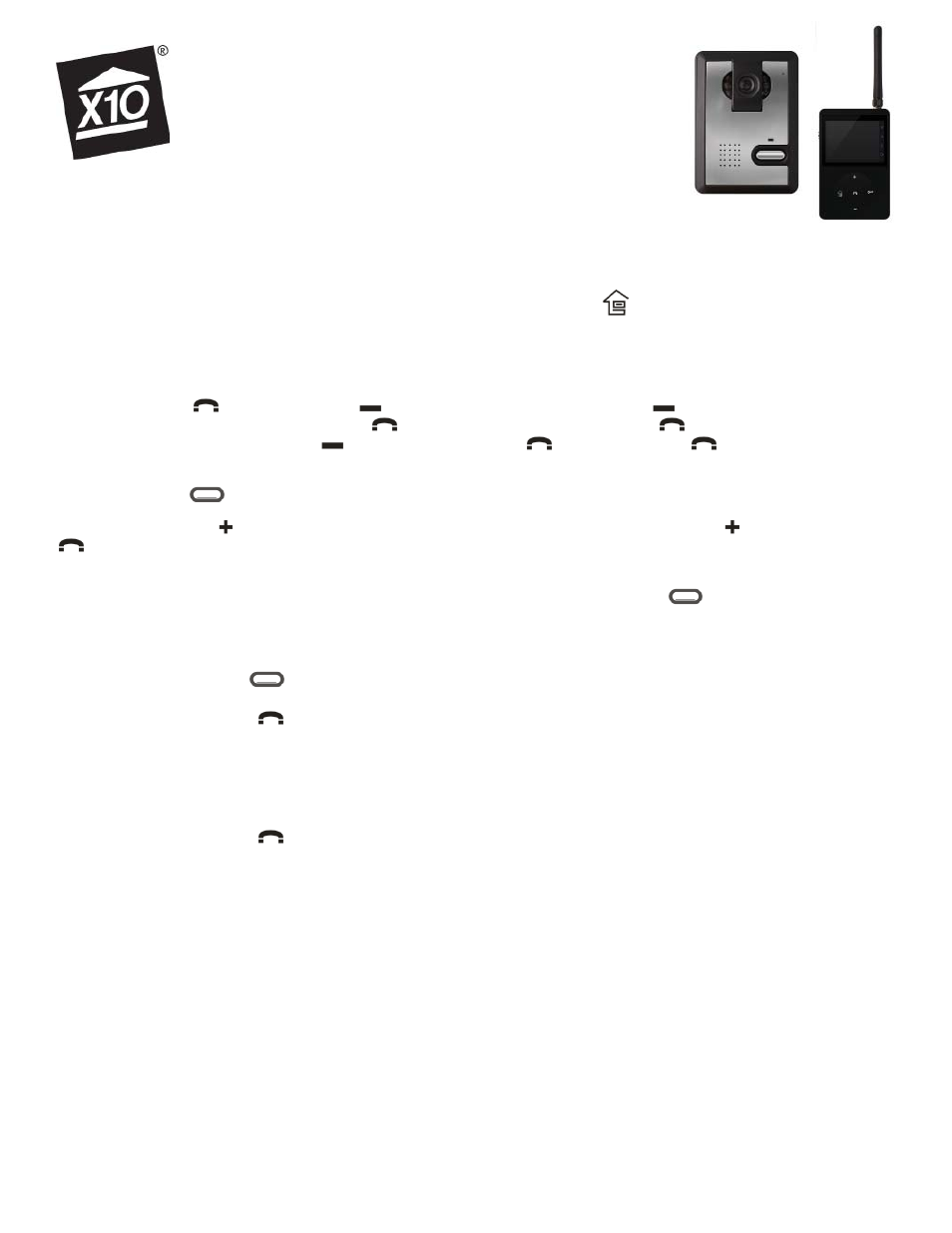 X10 Wireless Technology VR55A User Manual | 1 page
