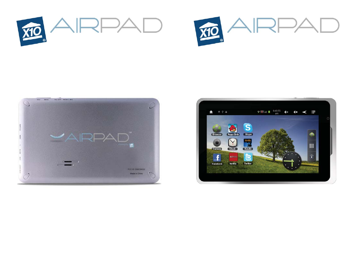 X10 Wireless Technology AIRPAD 1 User Manual | 12 pages