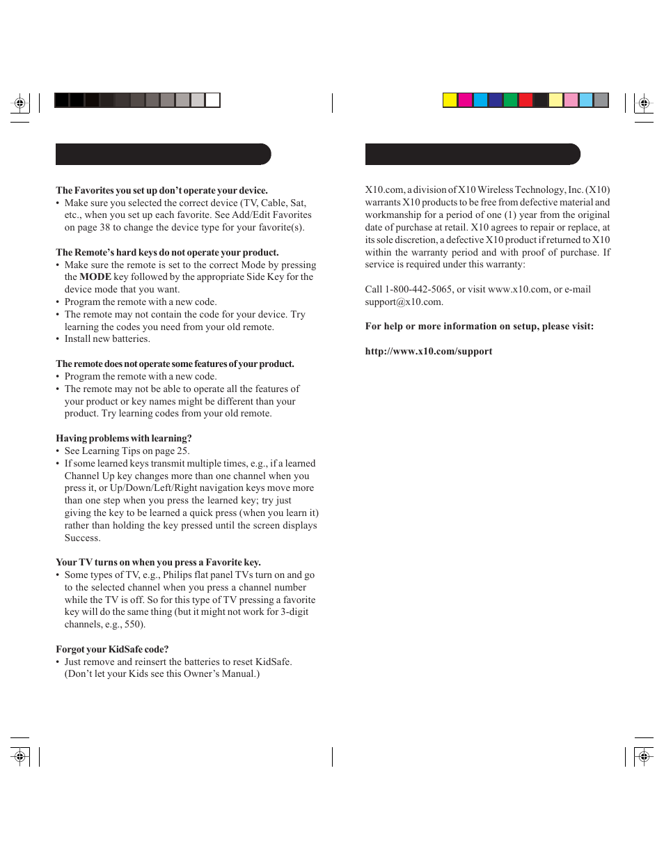 X10 Wireless Technology IR32A User Manual | Page 27 / 29