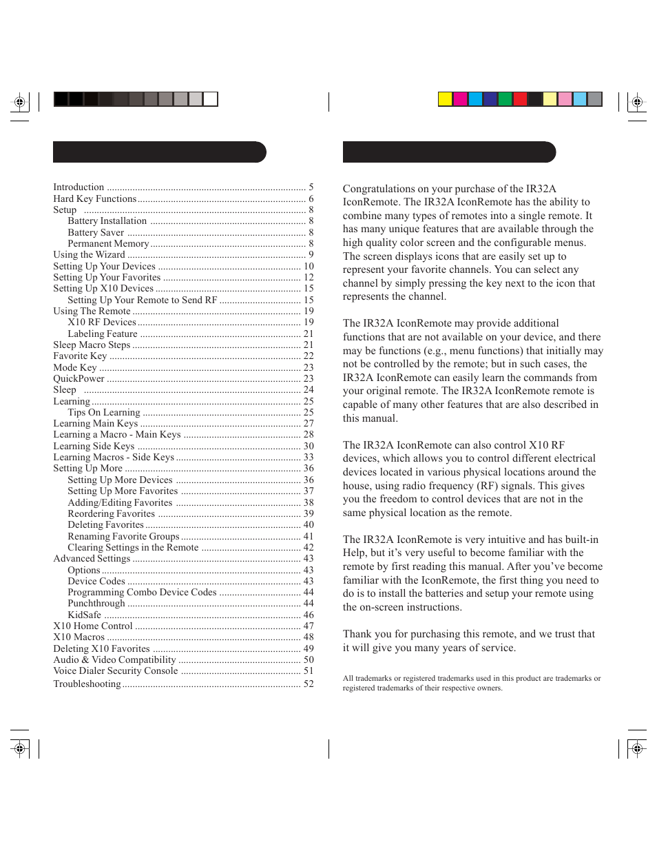 X10 Wireless Technology IR32A User Manual | Page 3 / 29