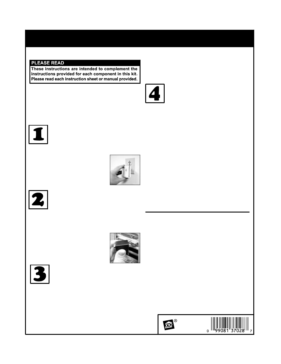 X10 Wireless Technology IN37A User Manual | 1 page