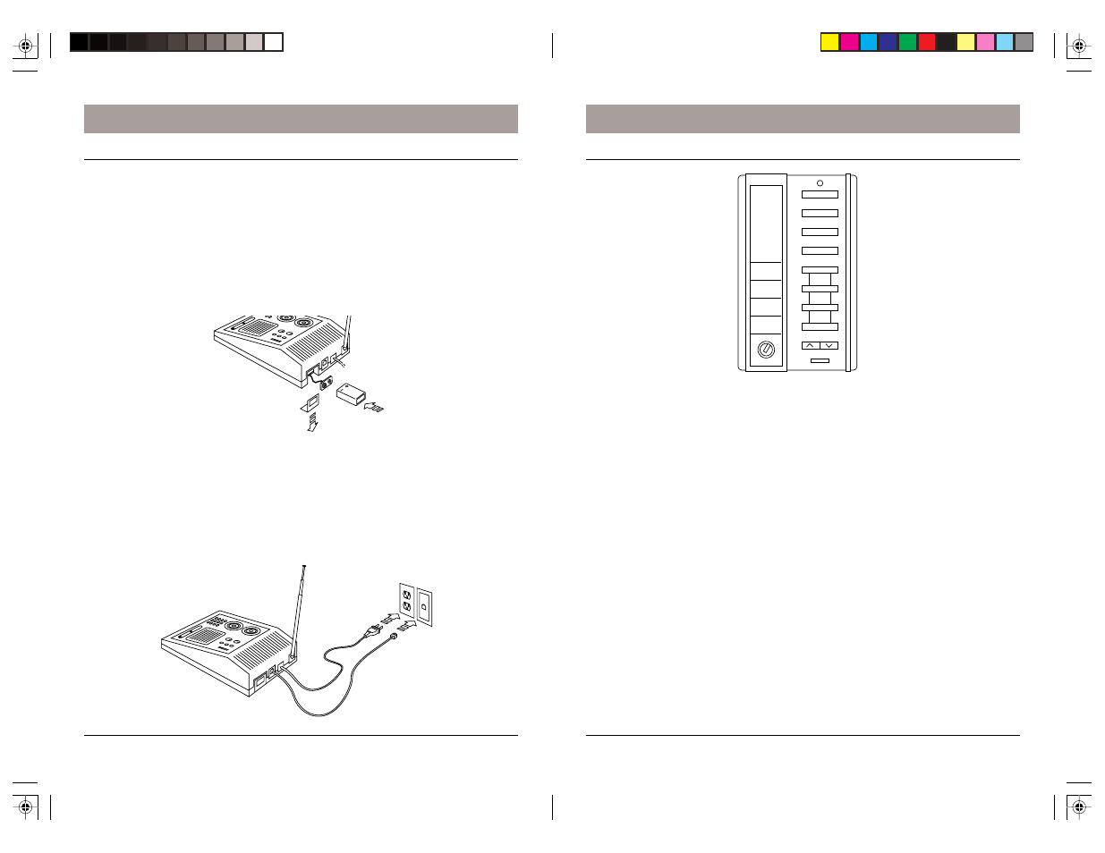 Installation, Security remote, Security console | Testing the security remote, Mounting the console, Fitting the backup battery, Attaching cables | X10 Wireless Technology DS7000 User Manual | Page 4 / 15
