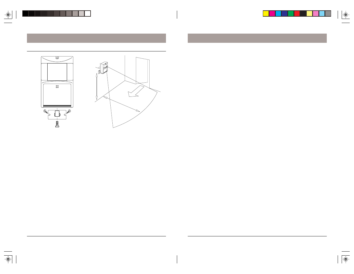 Installation, Motion detector | X10 Wireless Technology DS7000 User Manual | Page 6 / 15