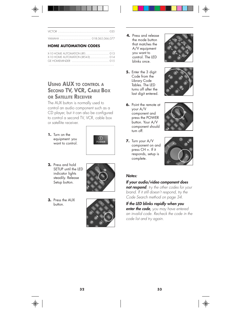 Tv, vcr, c | X10 Wireless Technology MK19A User Manual | Page 17 / 27