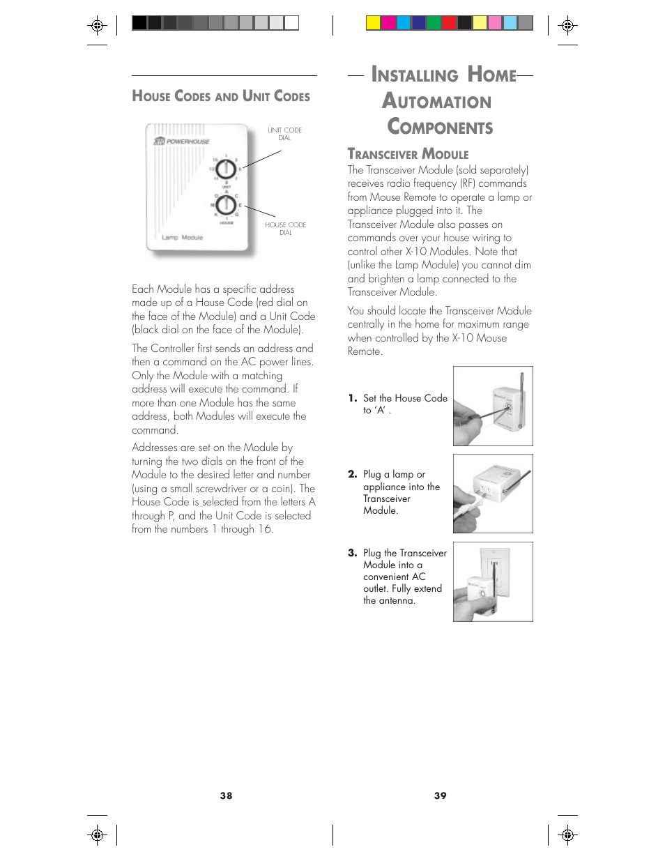 Nstalling, Utomation, Omponents t | X10 Wireless Technology MK19A User Manual | Page 20 / 27