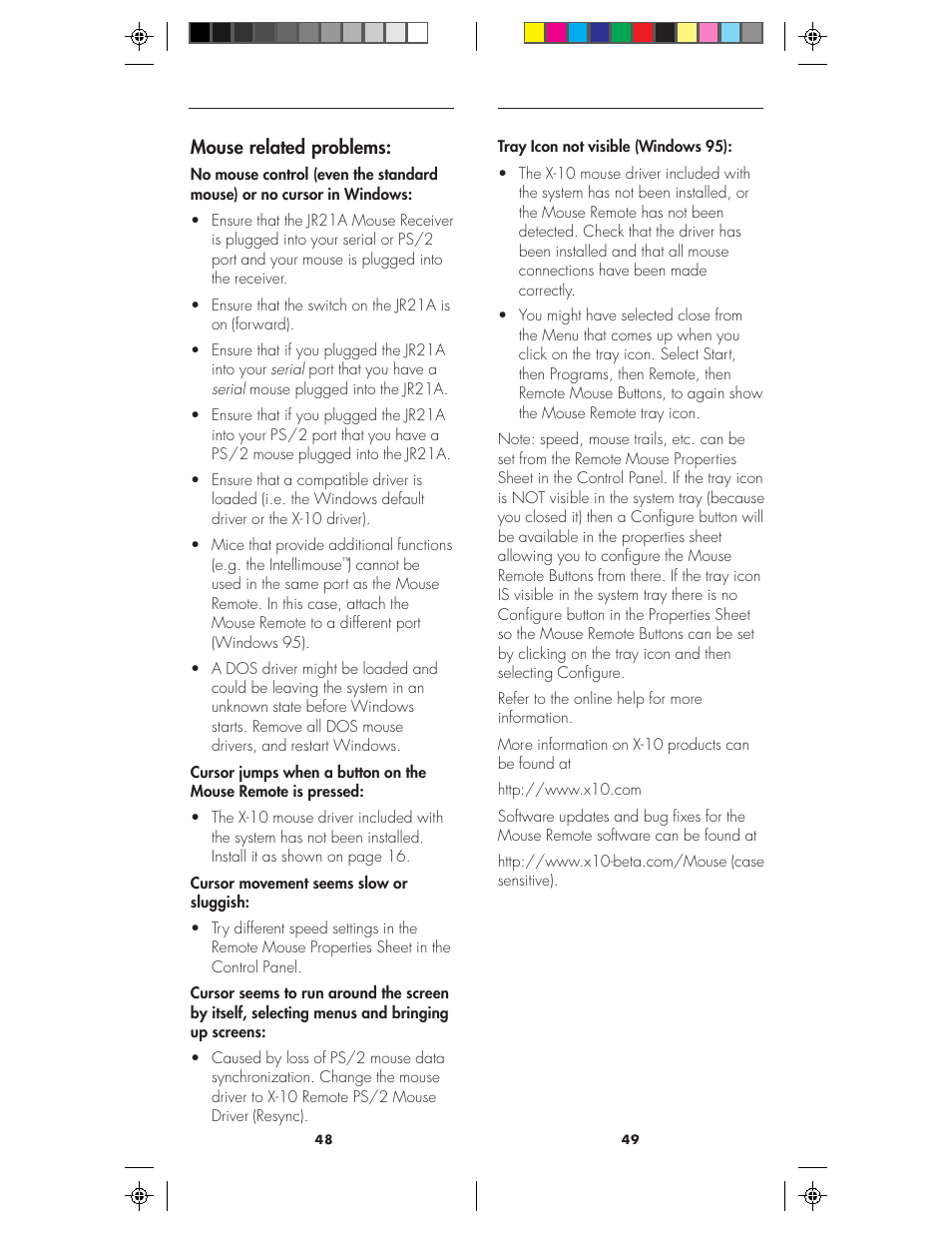 X10 Wireless Technology MK19A User Manual | Page 25 / 27