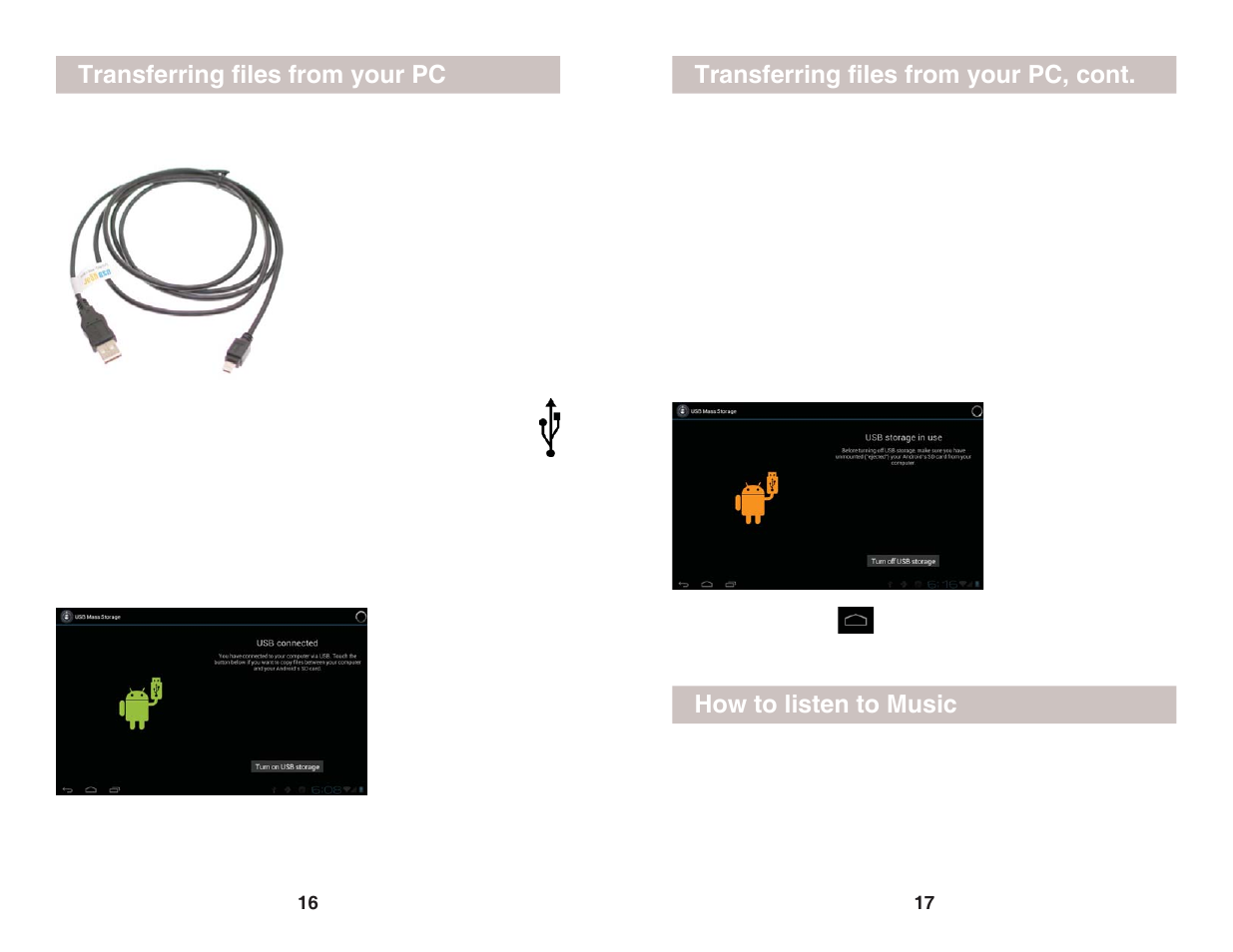 Transferring fi les from your pc | X10 Wireless Technology AIRPAD7P User Manual | Page 9 / 12