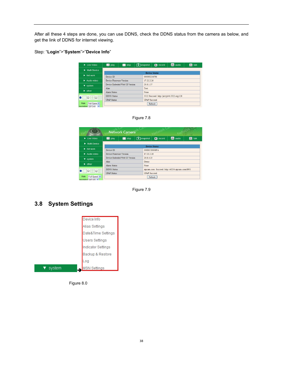 8 system settings | X10 Wireless Technology XX34A User Manual | Page 38 / 58