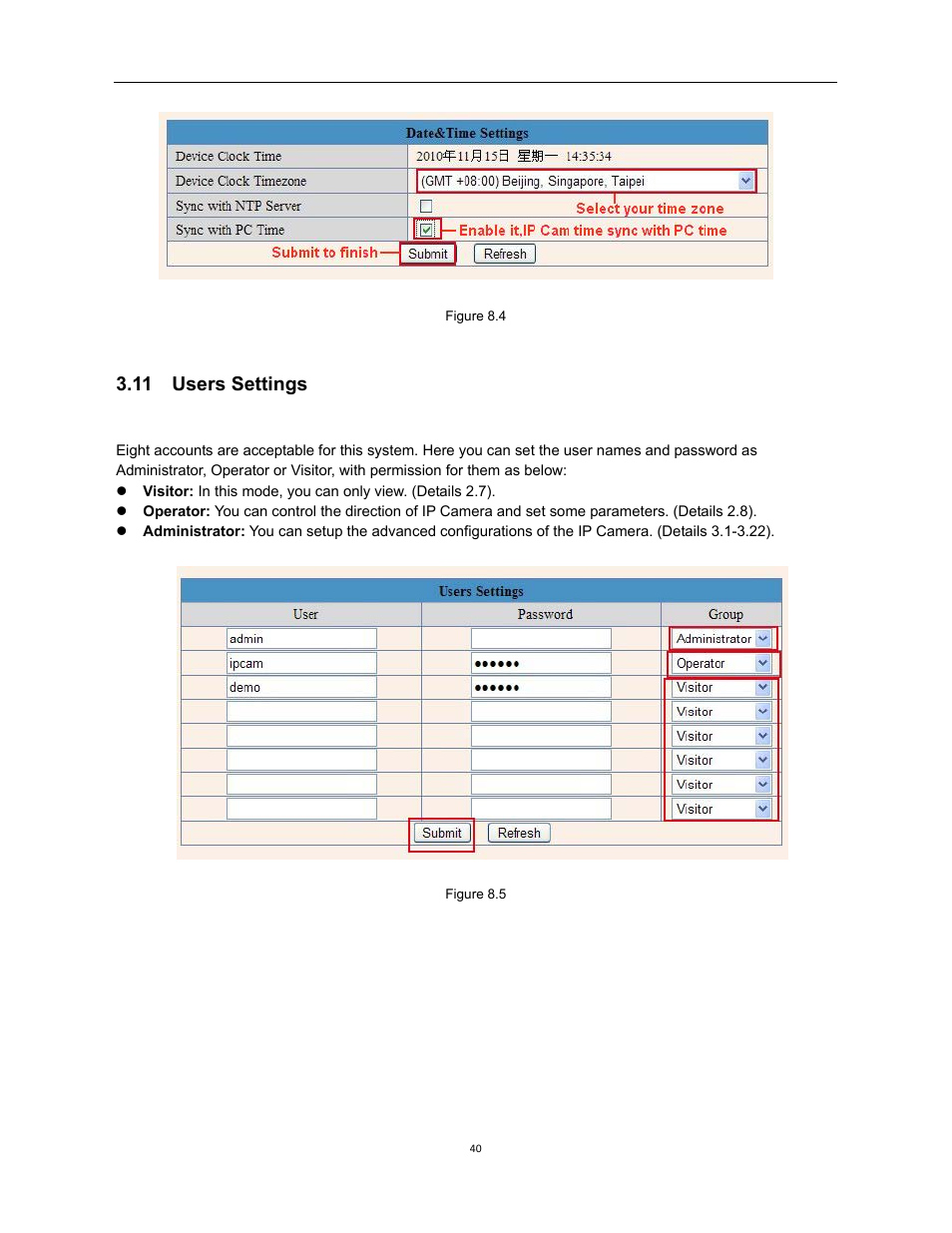 11 users settings | X10 Wireless Technology XX34A User Manual | Page 40 / 58