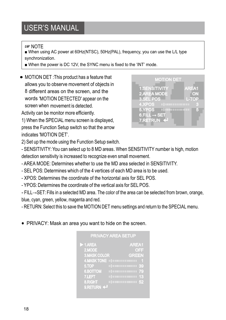 User’s manual | Revo RETRT2812-1 User Manual | Page 18 / 22