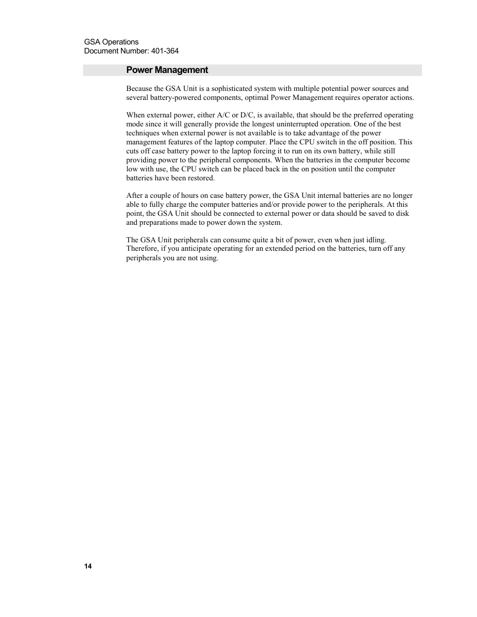Power management | Xircom Action Systems 1500 User Manual | Page 14 / 60