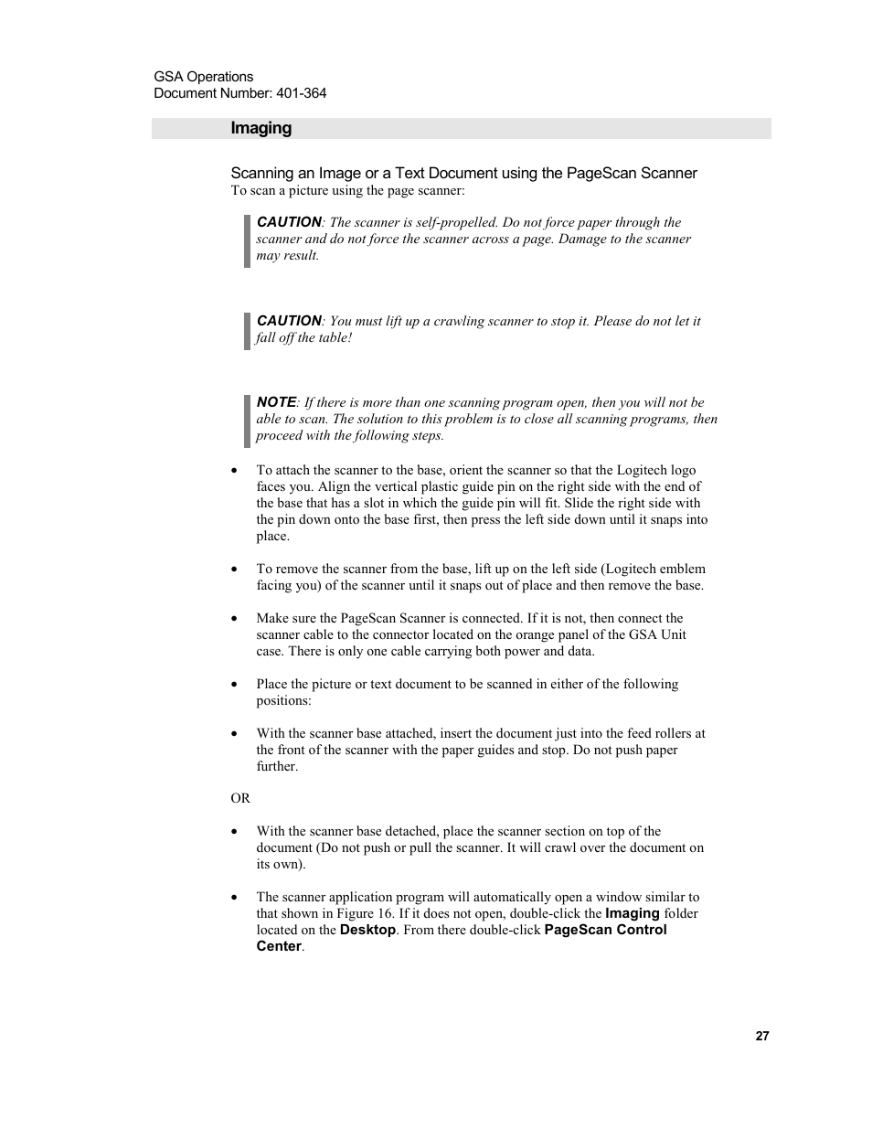 Imaging | Xircom Action Systems 1500 User Manual | Page 27 / 60