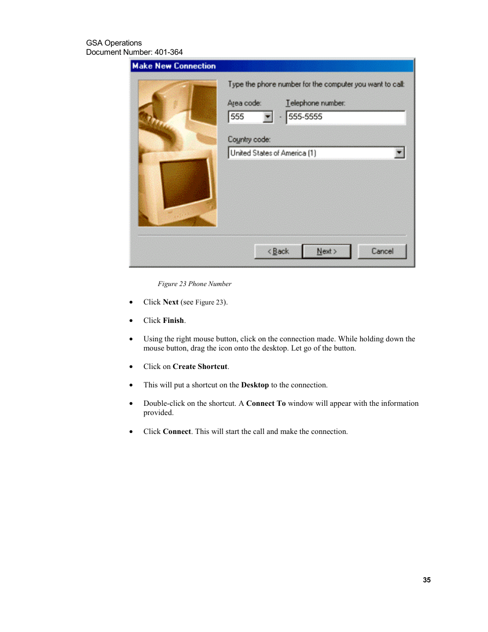 Figure 23 phone number | Xircom Action Systems 1500 User Manual | Page 35 / 60