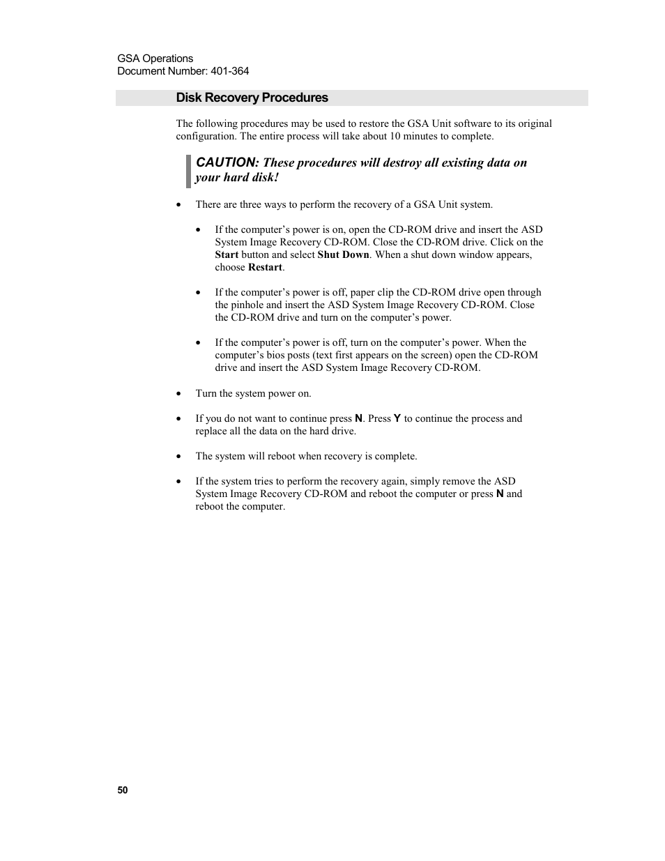 Disk recovery procedures | Xircom Action Systems 1500 User Manual | Page 50 / 60