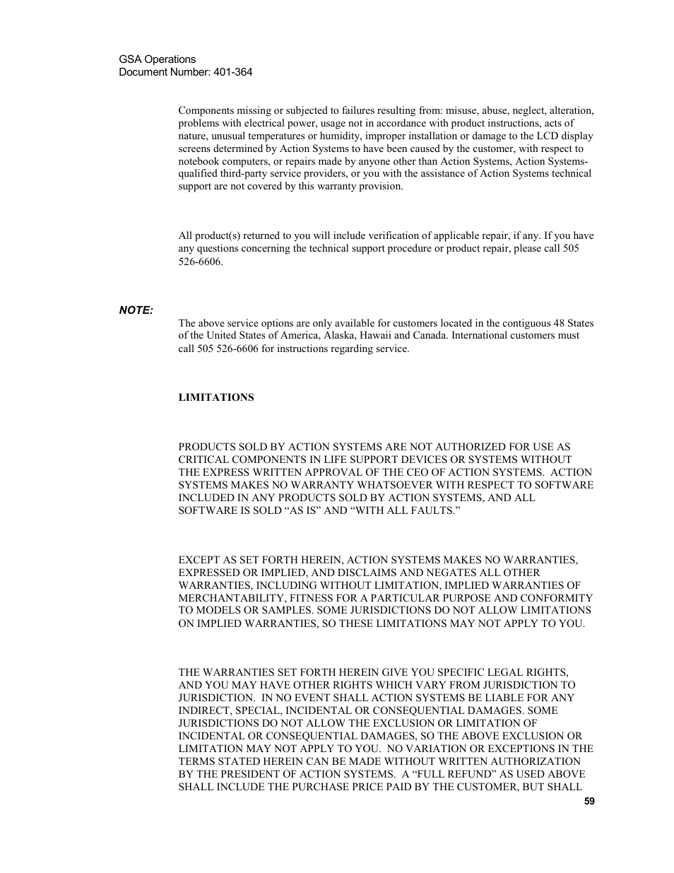 Xircom Action Systems 1500 User Manual | Page 59 / 60