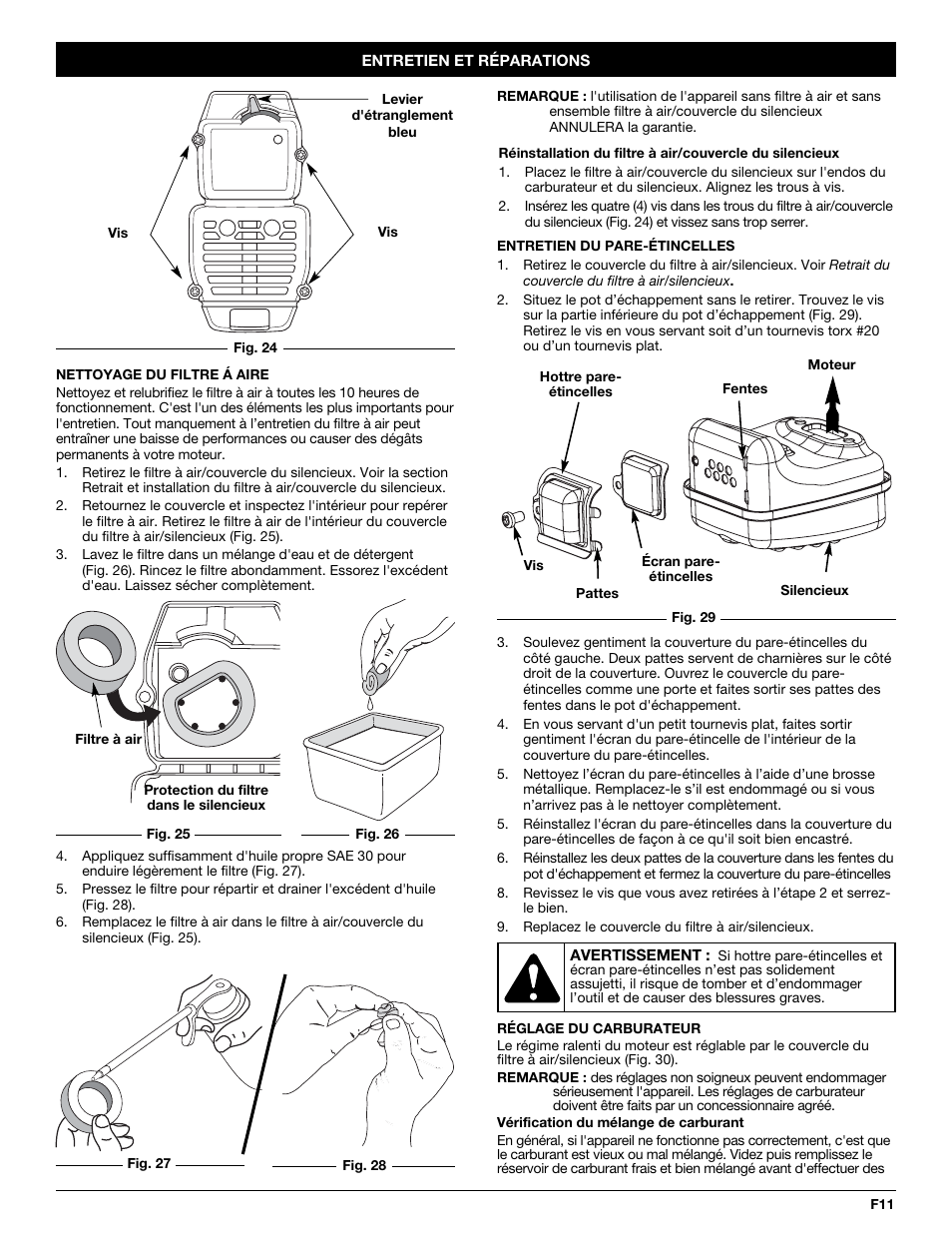 Yard-Man YM70SS User Manual | Page 27 / 52