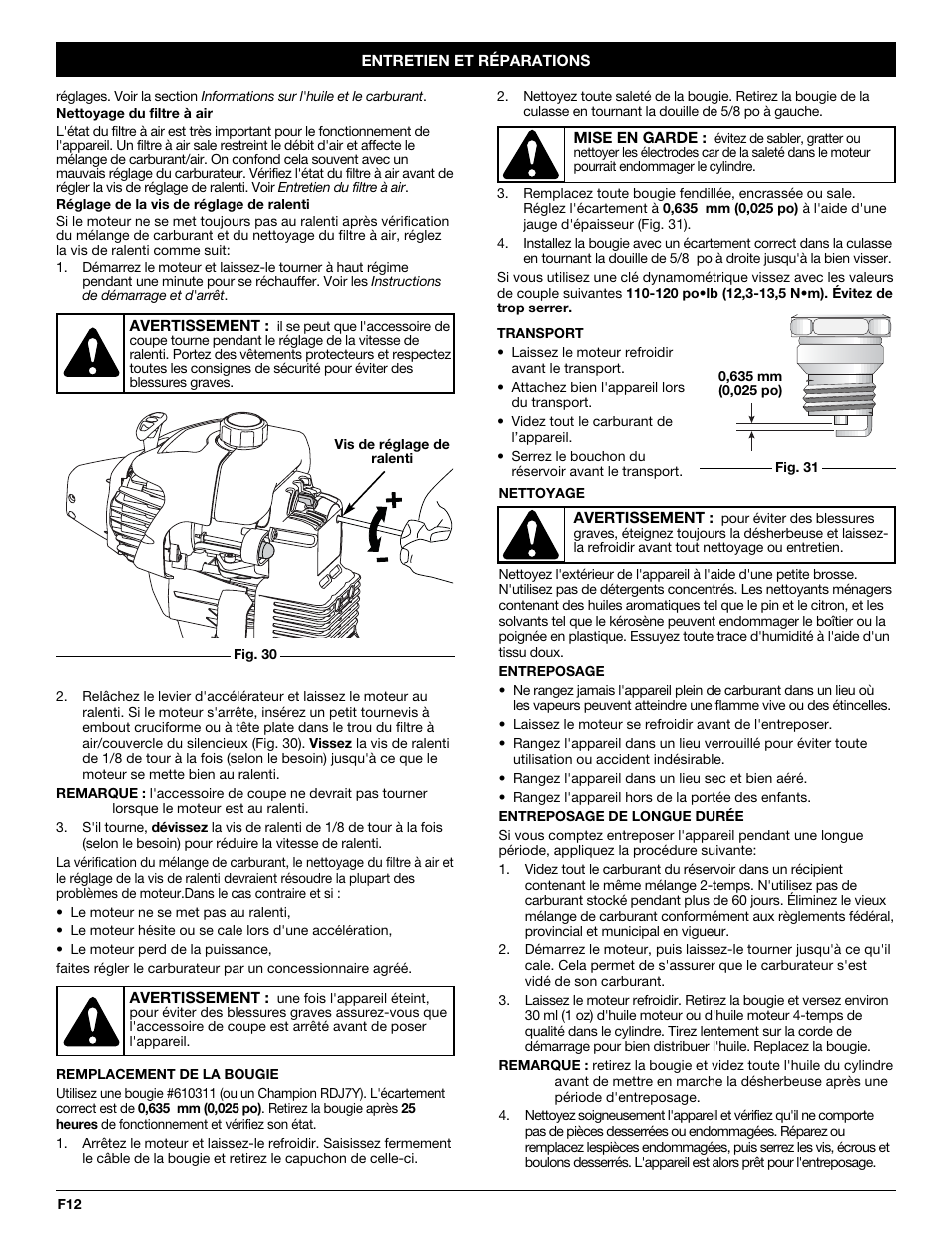 Yard-Man YM70SS User Manual | Page 28 / 52