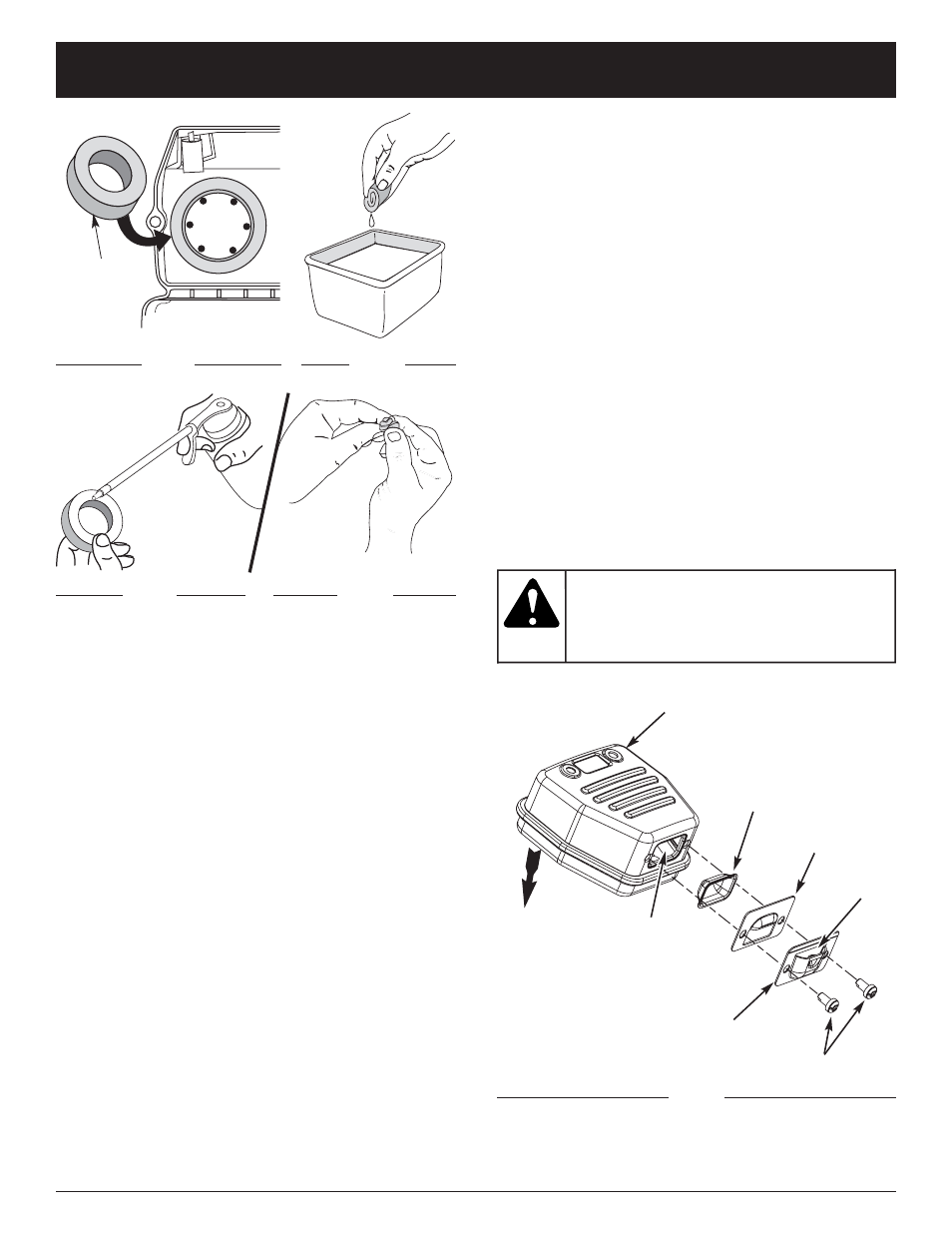 Warning, Maintenance and repair instructions | Yard-Man YM400 User Manual | Page 14 / 64