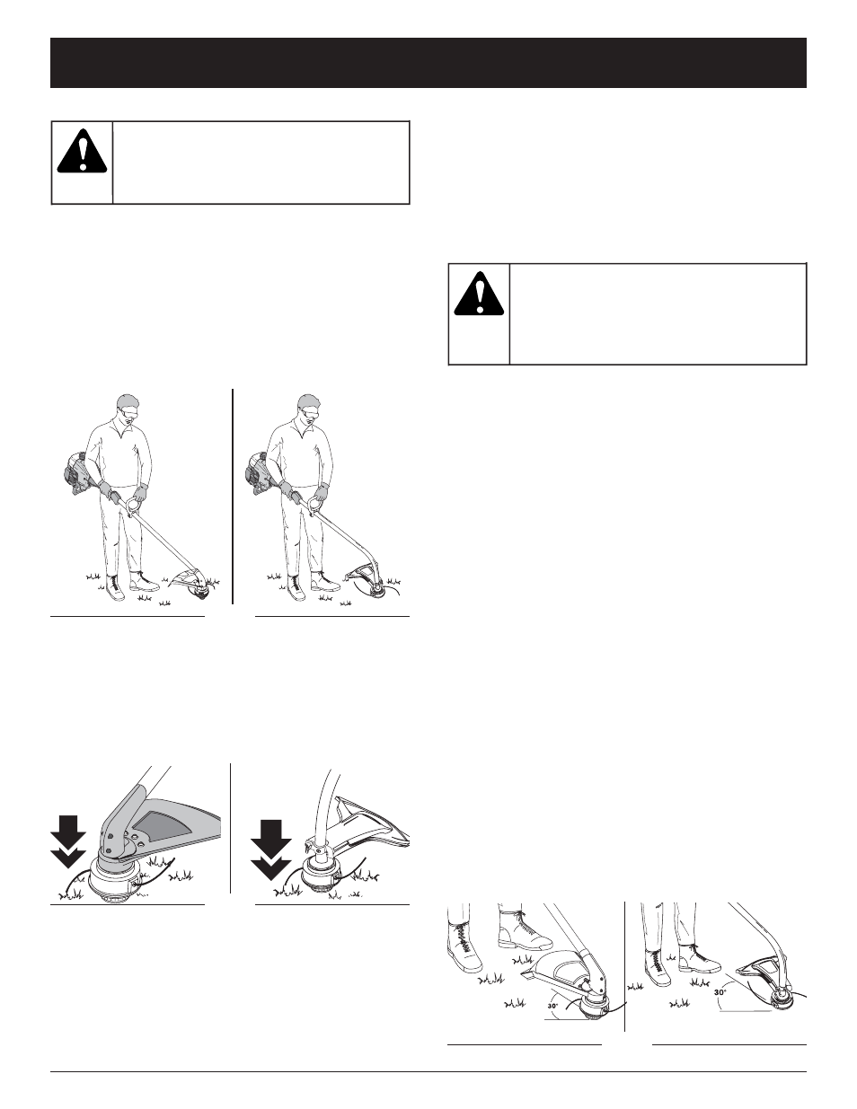Mise en garde, Avertissement, Mode d'emploi | Yard-Man YM400 User Manual | Page 30 / 64