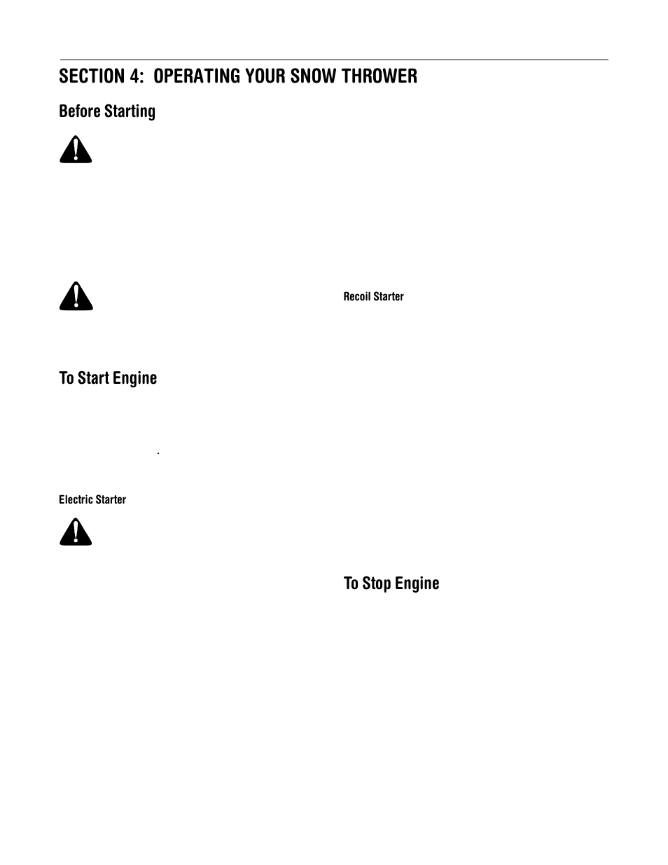 Before starting | Yard-Man 31AH553G401 User Manual | Page 10 / 28