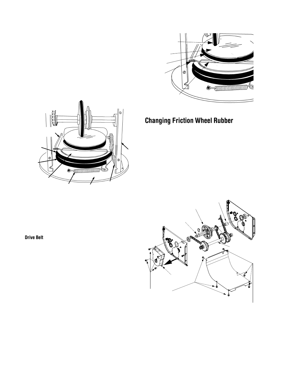 Changing friction wheel rubber | Yard-Man 31AH553G401 User Manual | Page 15 / 28