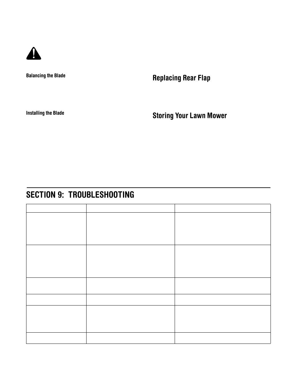 Replacing rear flap, Storing your lawn mower | Yard-Man 549 User Manual | Page 13 / 16