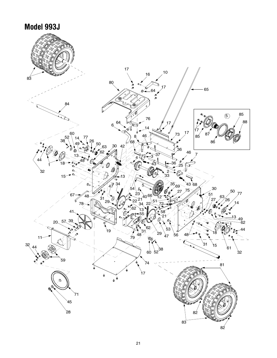 Model 993j | Yard-Man 31AE993J401 User Manual | Page 21 / 28