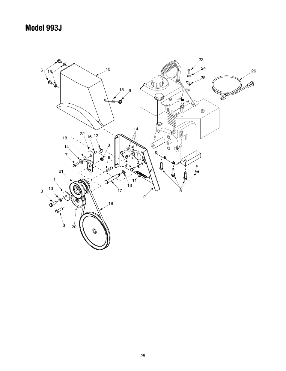 Model 993j | Yard-Man 31AE993J401 User Manual | Page 25 / 28