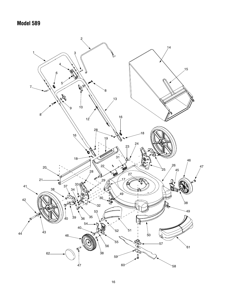 Model 589 | Yard-Man 589 User Manual | Page 16 / 20