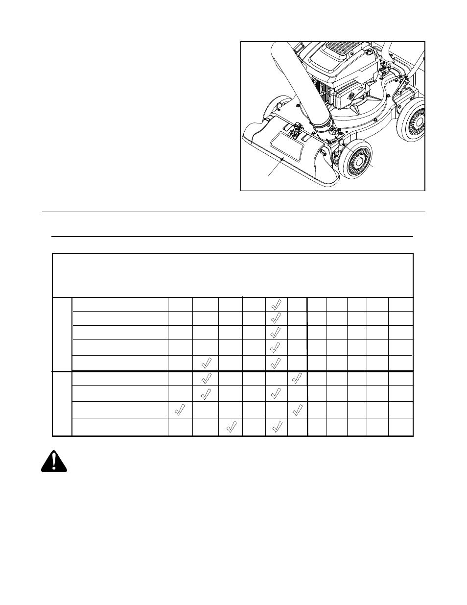 Sección 5, Ajuste de la altura del pico, Lubricación | Mantenimiento, Responsabilidades del cliente, Mantenimiento de la aspiradora para patios | Yard-Man 247.77038 User Manual | Page 27 / 32