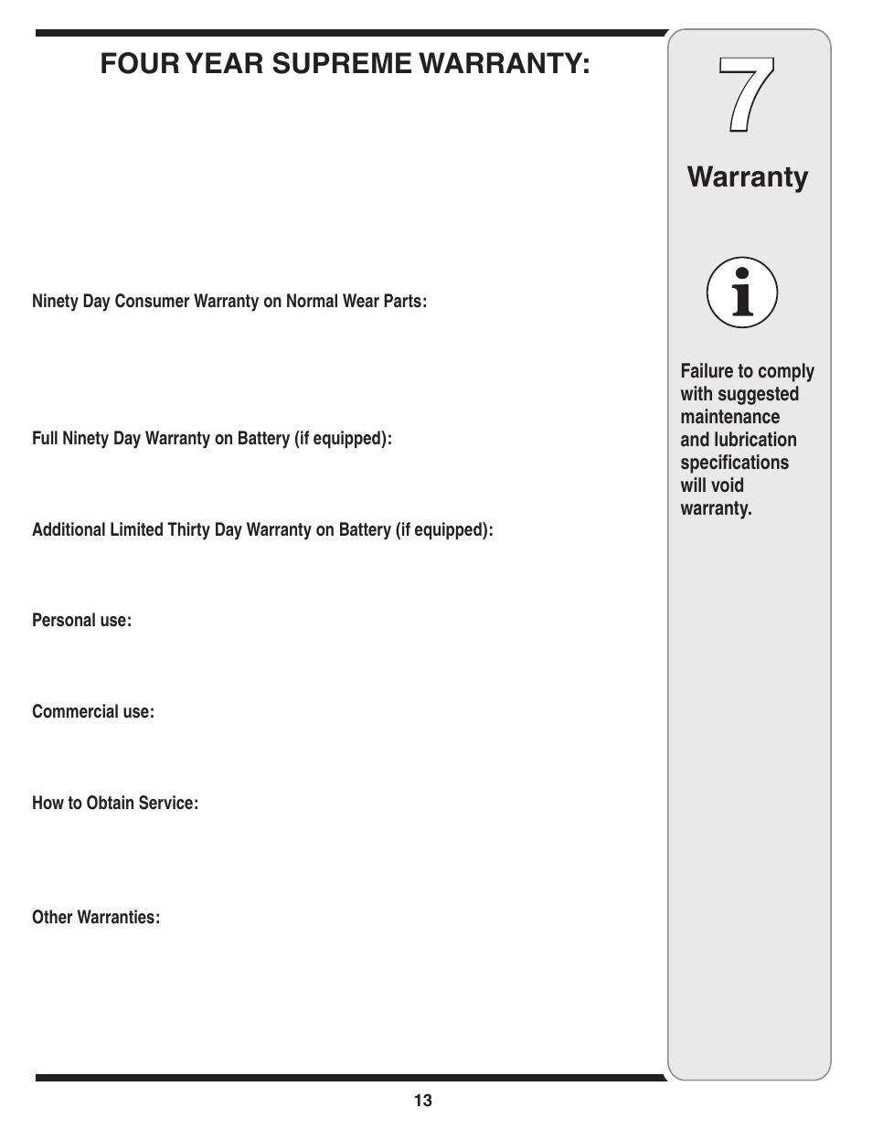 Yard-Man 500 User Manual | Page 13 / 32