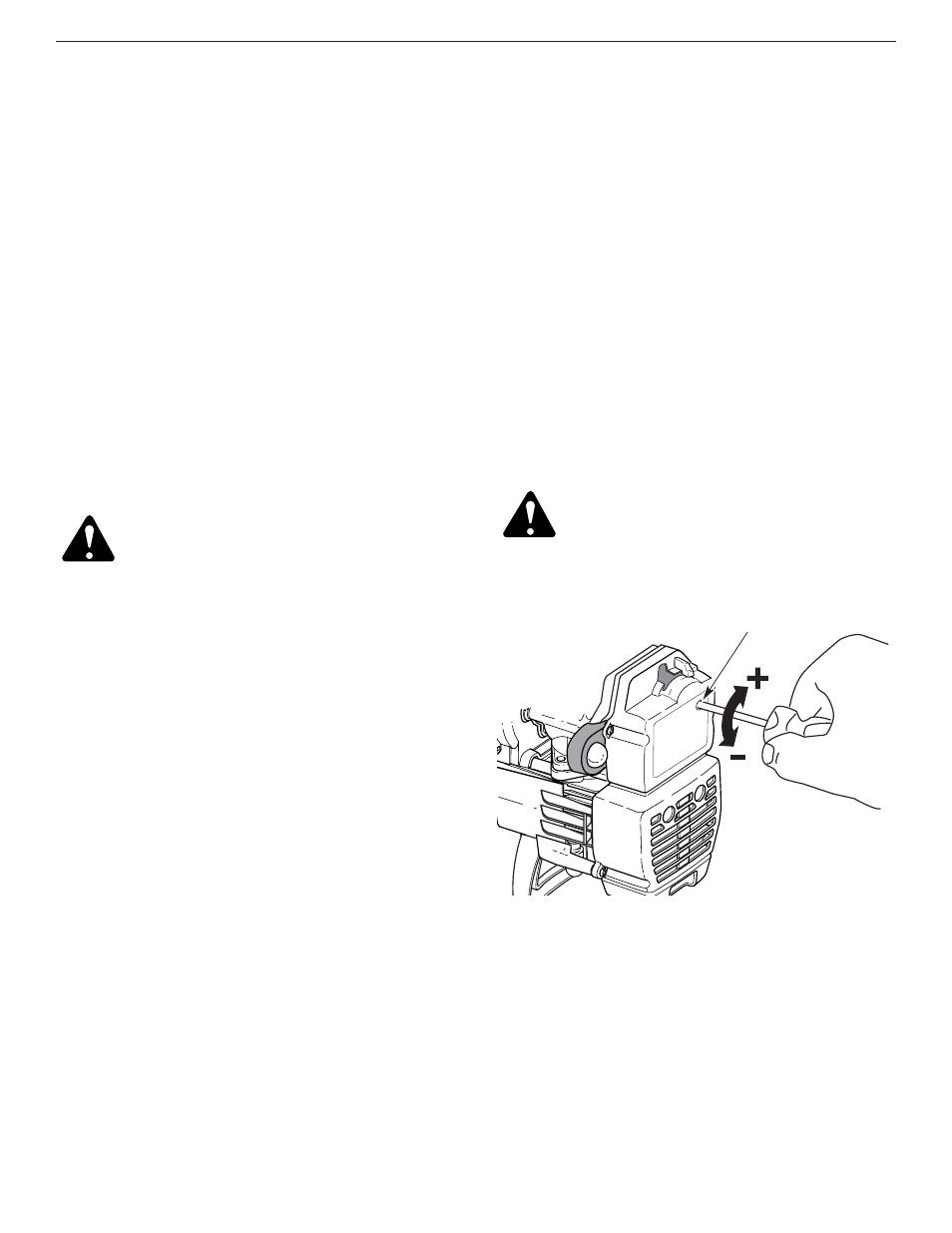 Carburetor adjustment | Yard-Man Y28 User Manual | Page 15 / 64