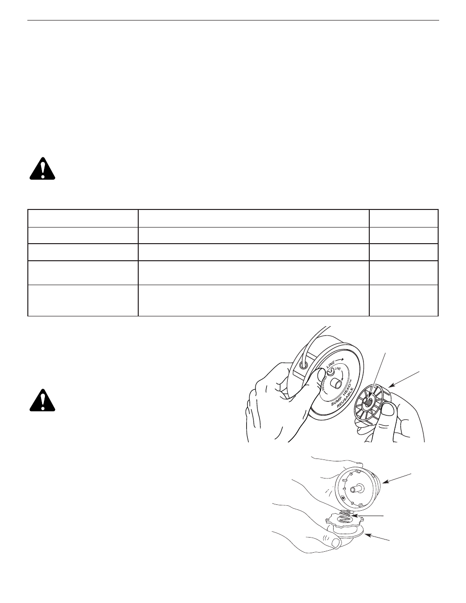 Programme d'entretien, Installation du fil | Yard-Man Y28 User Manual | Page 31 / 64