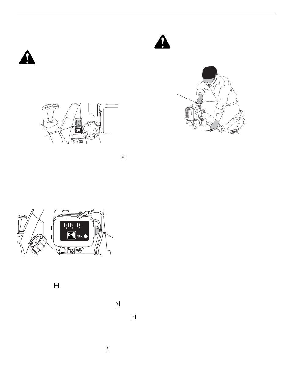 Starting instructions, Stopping instructions | Yard-Man YM26CO User Manual | Page 10 / 76