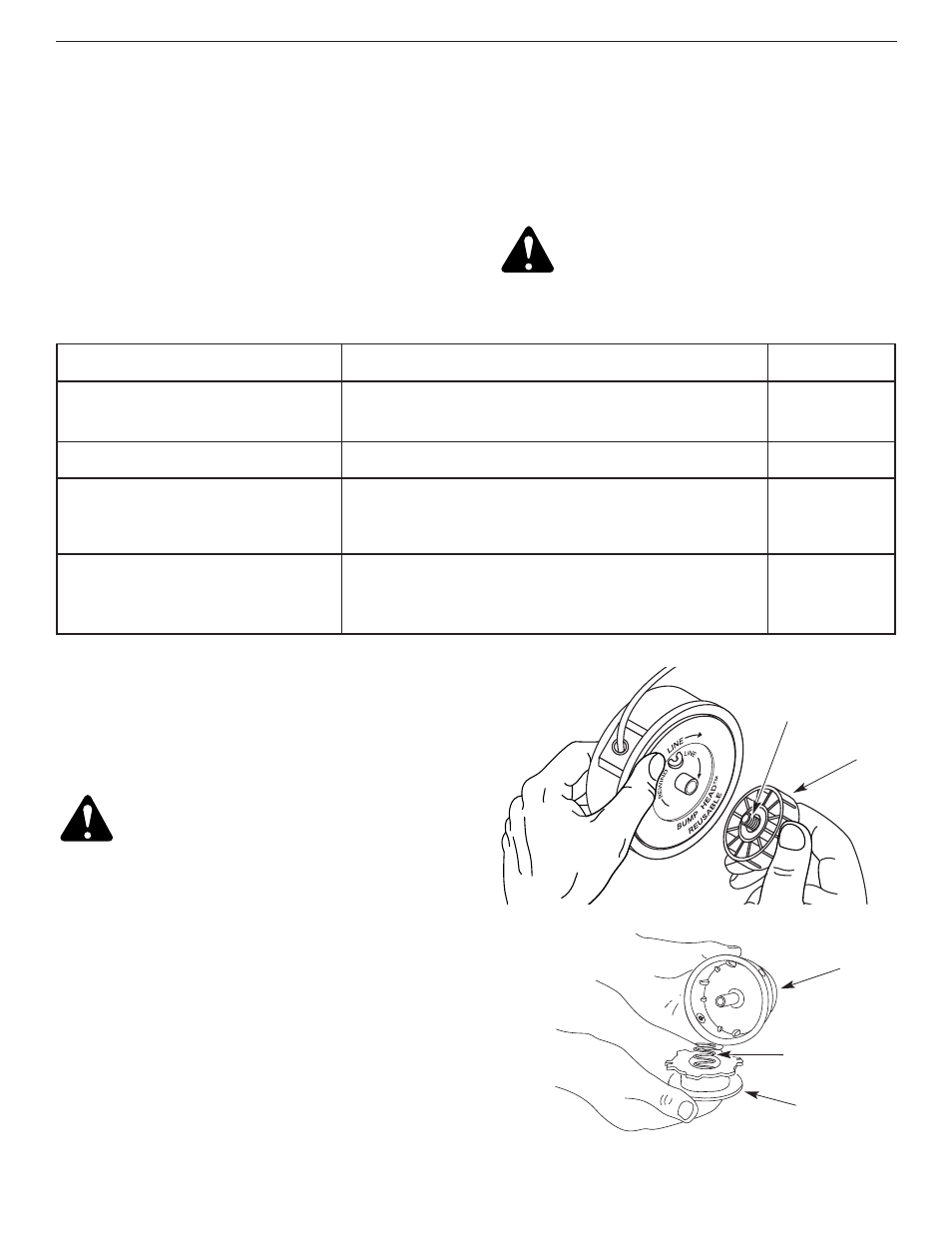 Programme d'entretien, Installation du fil | Yard-Man YM26CO User Manual | Page 36 / 76