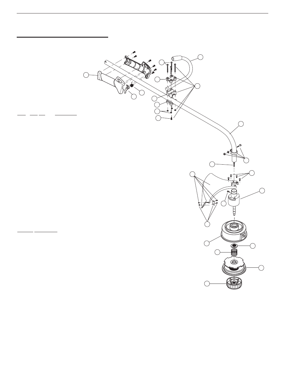 Parts list | Yard-Man YM26CO User Manual | Page 75 / 76