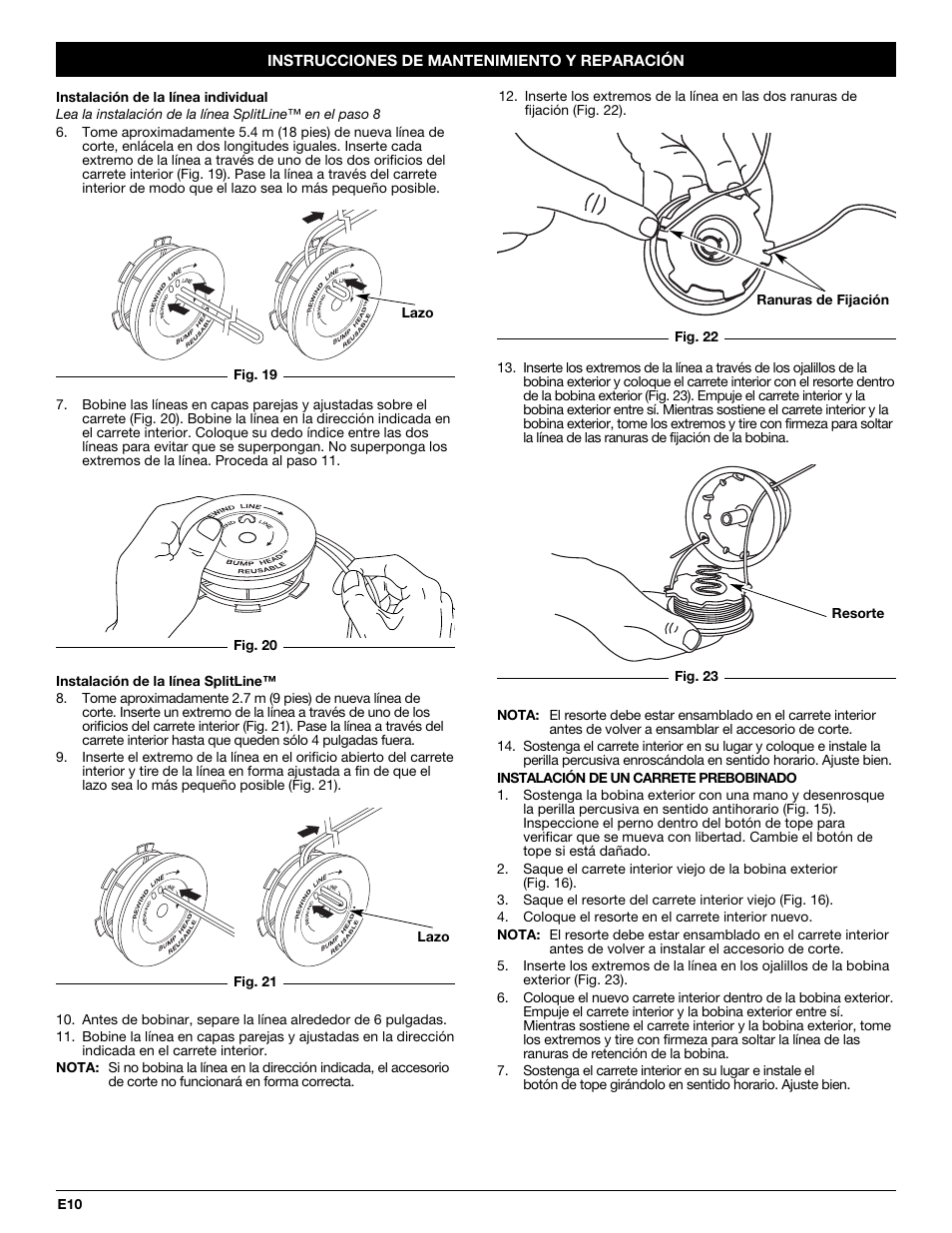 Yard-Man YM20CS User Manual | Page 42 / 52