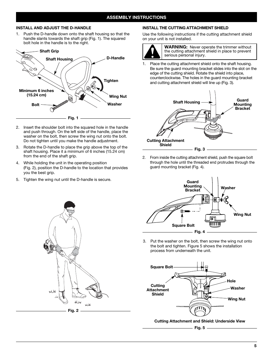 Yard-Man YM20CS User Manual | Page 5 / 52