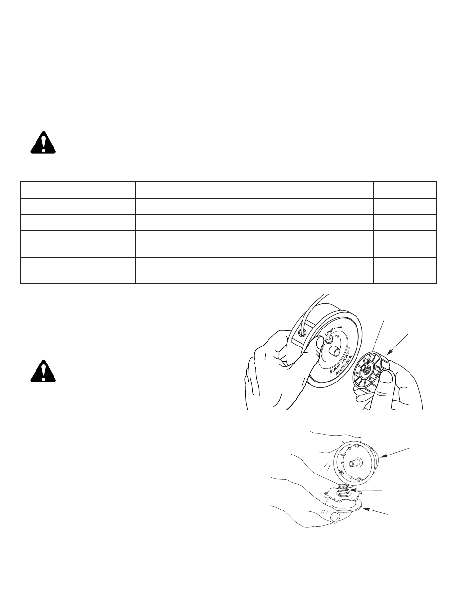 Maintenance schedule, Line installation | Yard-Man YM300 User Manual | Page 11 / 64