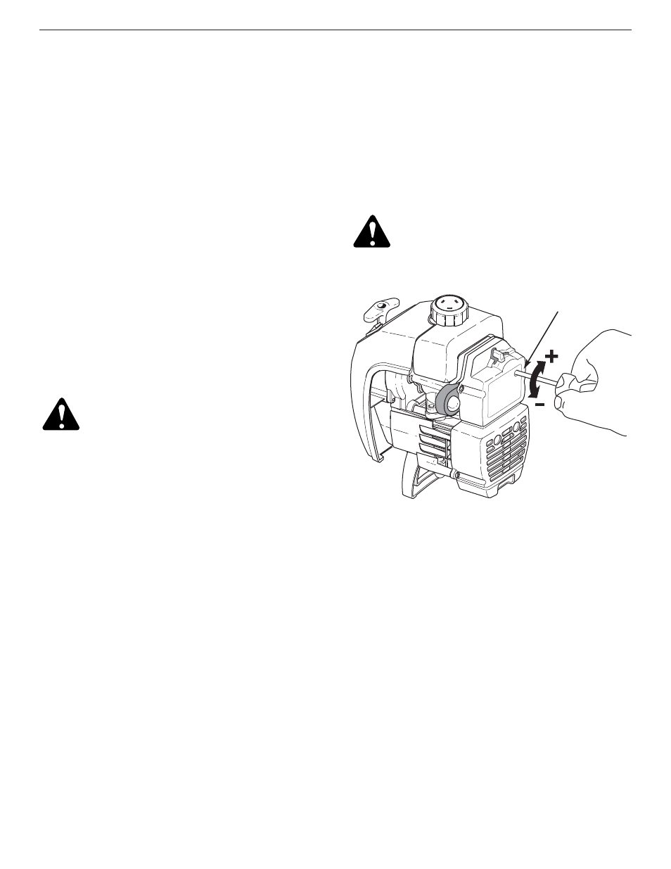 Réglage du carburateur | Yard-Man YM300 User Manual | Page 35 / 64