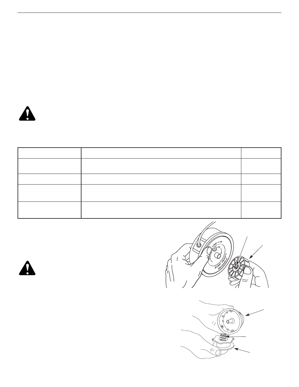 Programa de mantenimiento, Instalación de la línea | Yard-Man YM300 User Manual | Page 51 / 64