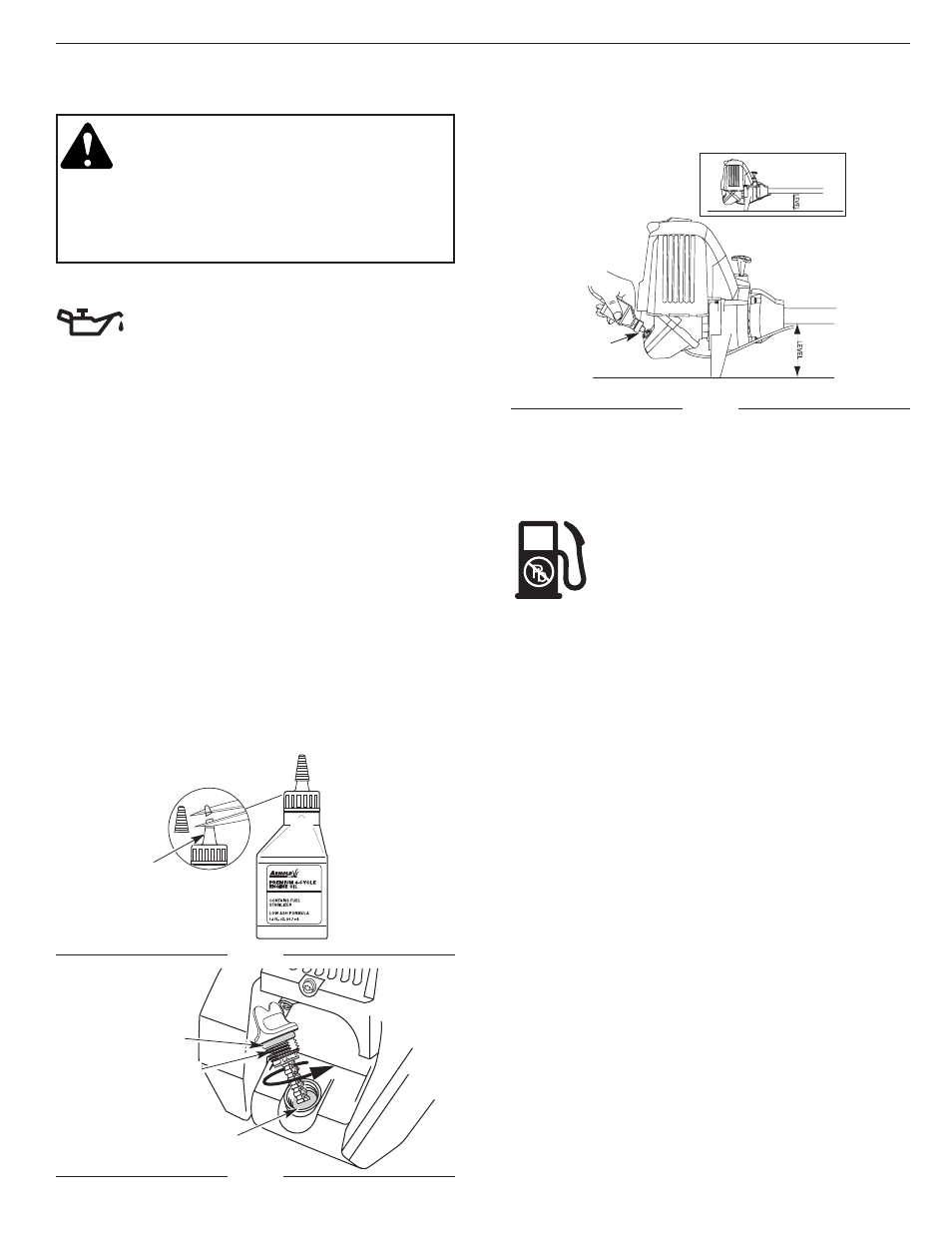 Sección 4: informacion del aceite y del combusible | Yard-Man YM26SS User Manual | Page 72 / 92