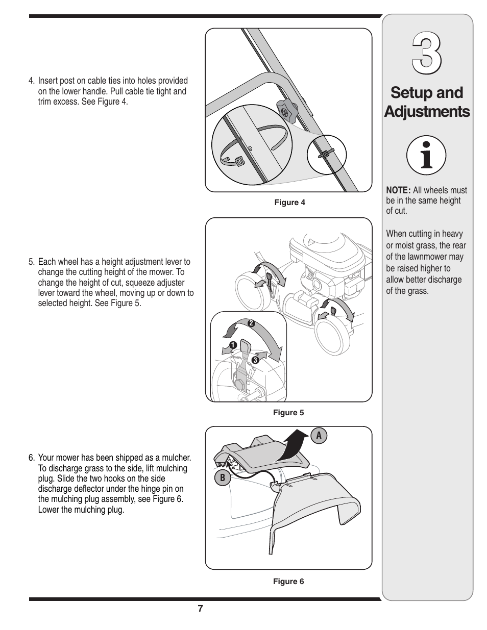 Setup and adjustments | Yard-Man 100 User Manual | Page 7 / 28