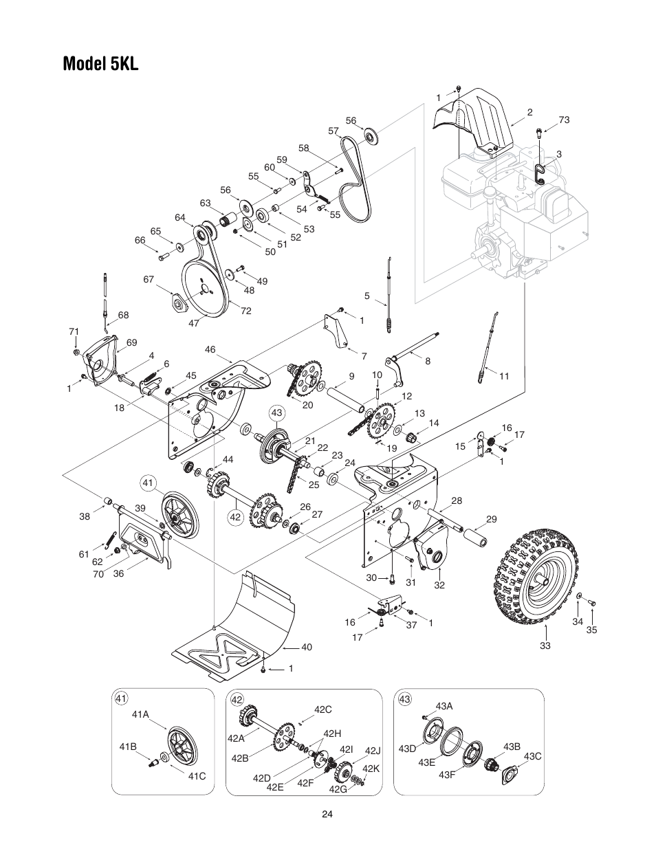 Model 5kl | Yard-Man 5KL User Manual | Page 24 / 28