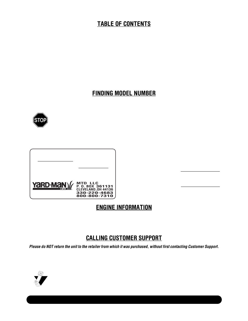 Yard-Man 24A-061I401 User Manual | Page 2 / 20