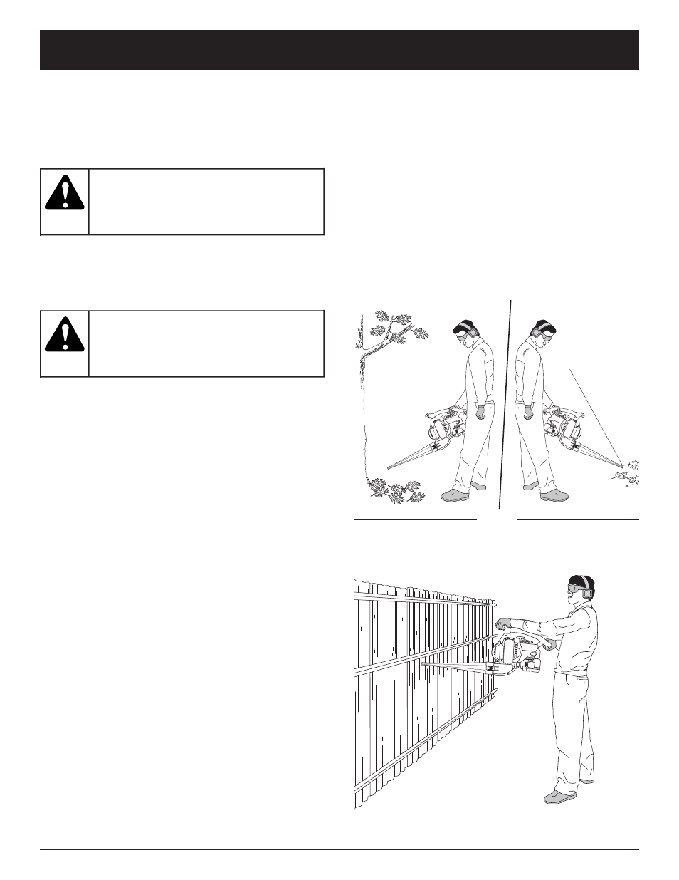 Warning, Operating instructions | Yard-Man YM320BV User Manual | Page 13 / 72