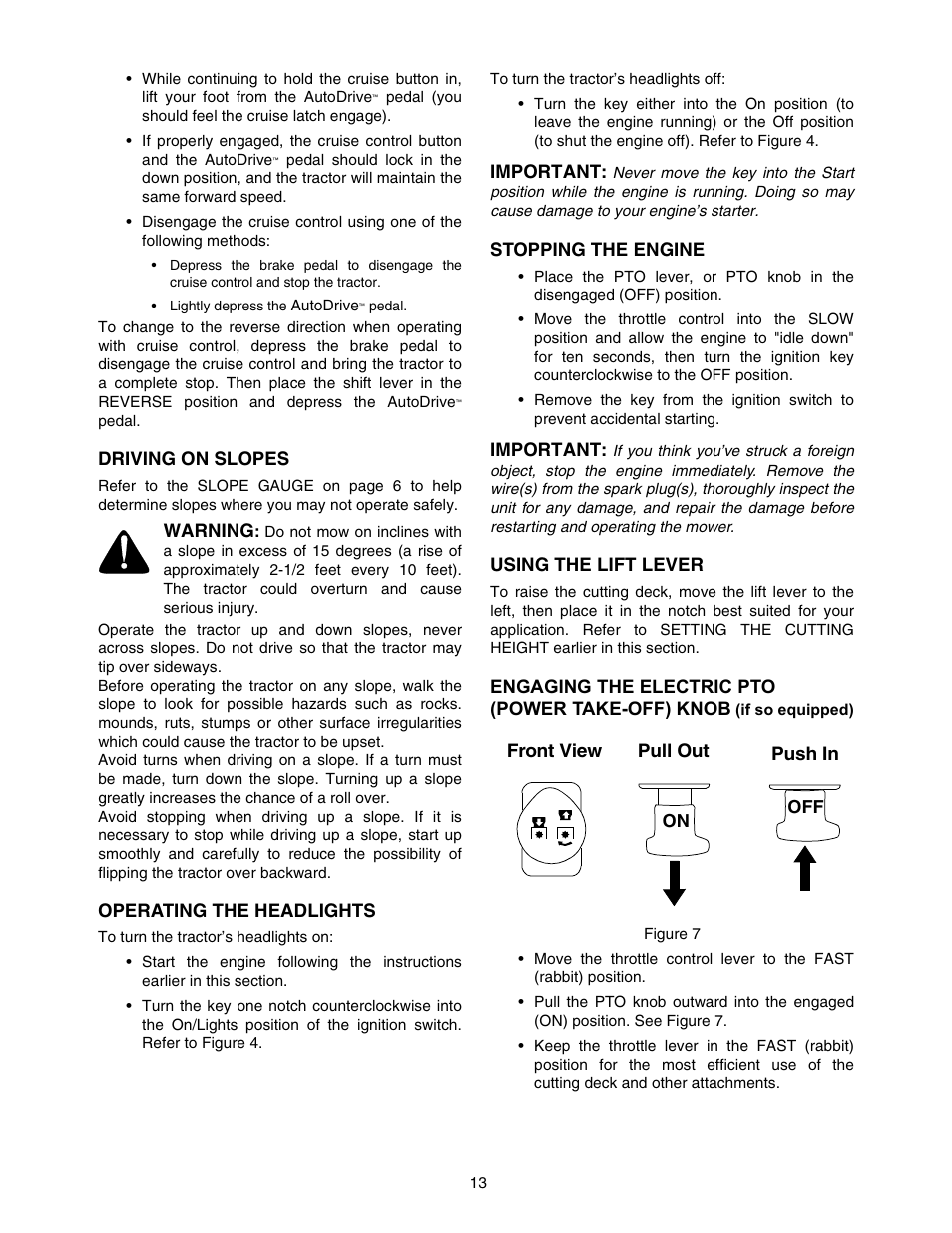 Yard-Man 604 User Manual | Page 13 / 44