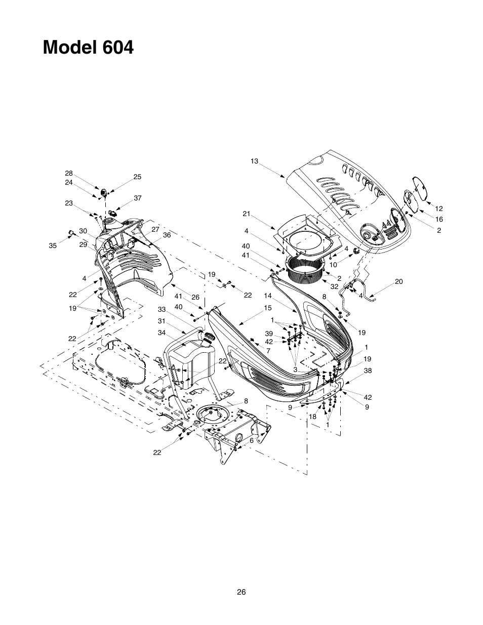 Model 604 | Yard-Man 604 User Manual | Page 26 / 44